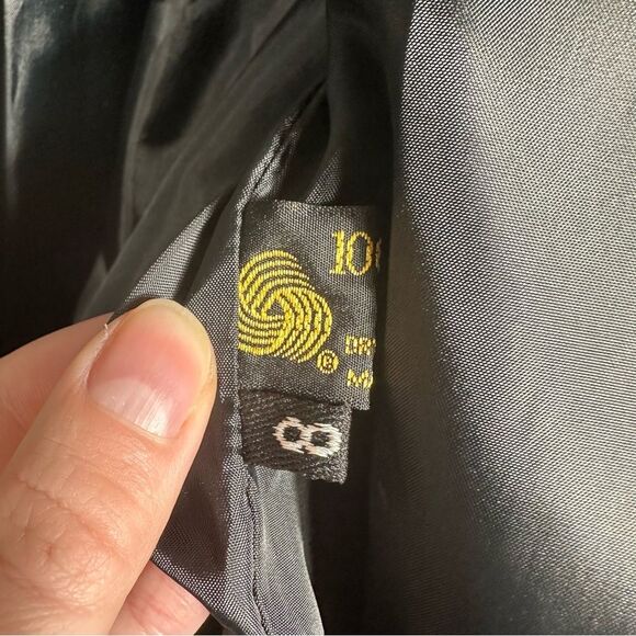 Giorgio Sant’Angelo Vintage Double-Breasted Long Line Pure Wool Blazer Size 8 - Picture 7 of 15